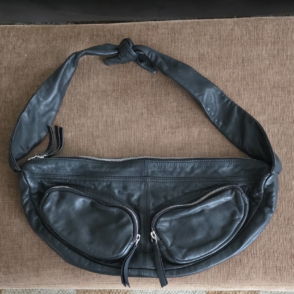 Free People Black Crossbody Bag